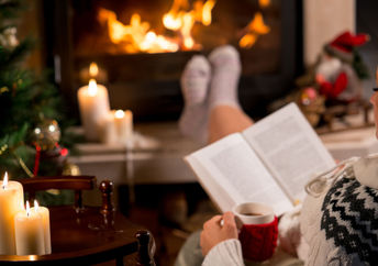 Getting cozy on Christmas eve,