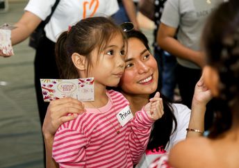 Celebrating at the Good Deeds Day carnival in Manila