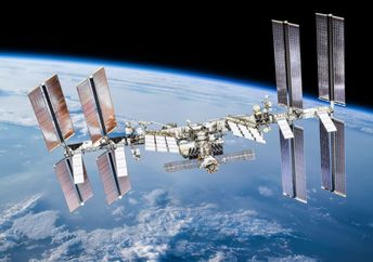 The international space station.