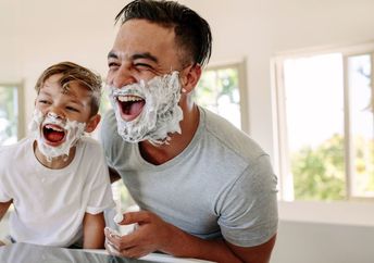 Father and son spending quality together.