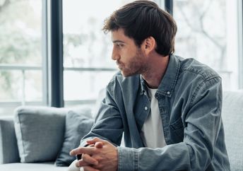 Thinking about an important decision.