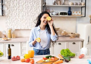 Playfulness in the kitchen.