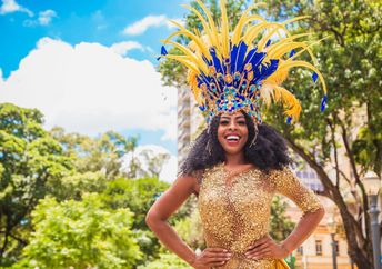 Brazilian Samba brings joy to dancers and spectators alike.