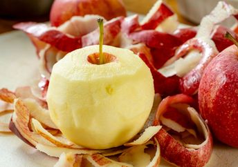Save your apple peels to use in cooking and baking.