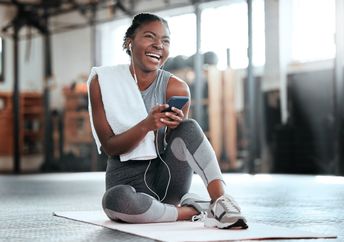 Exercising can improve your mood.