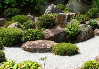 Japanese Zen garden.