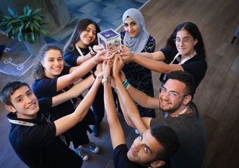 A representative photo of students in the Tevel2 project.