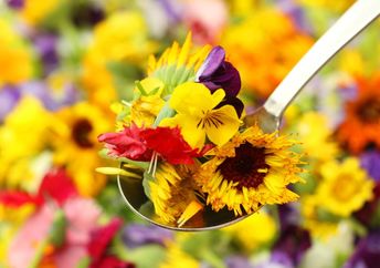 Edible flowers are a growing trend.