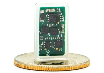 This tiny stimulator is the size of a dime.