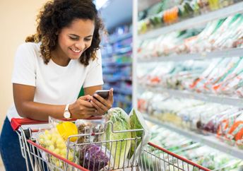 Using a shopping list to be prepared at the grocery store.