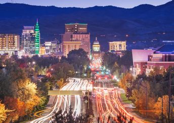 Boise Idaho city skyline.