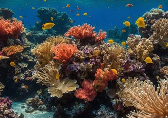 A healthy coral reef.