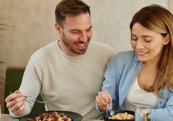 Couple on a first date.