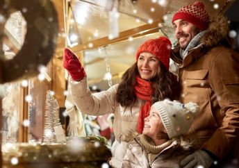 Family celebrating the season.