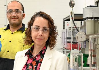 Professors Mashid and Hamidreza with their discovery.