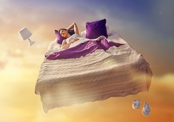 Flying in your dreams.