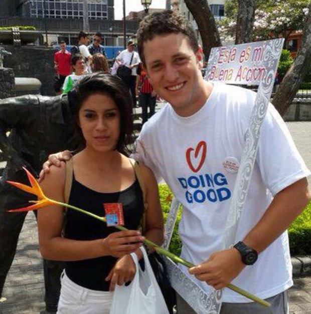 Spreading joy on the streets of Costa Rica.