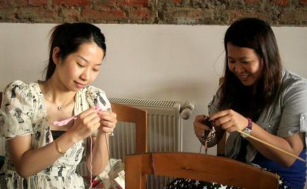 Knit-a-square Project.