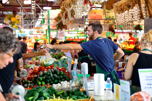 The Jean-Talon Market in Montreal, Canada