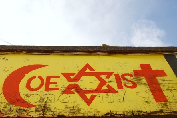 Coexist sign in Bristol, UK