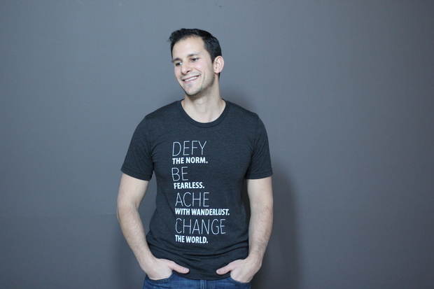 Anthony Russo sports a Humanity Unified tshirt