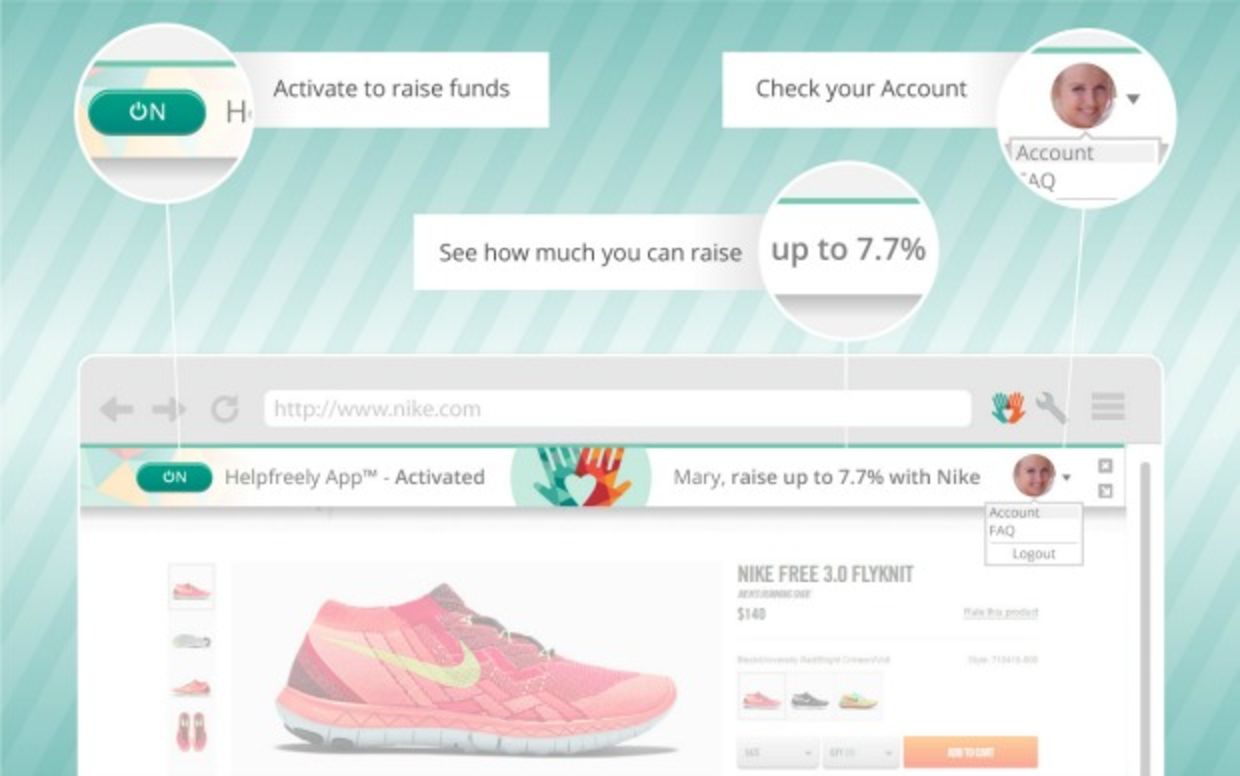 Helpfreely.org chrome window