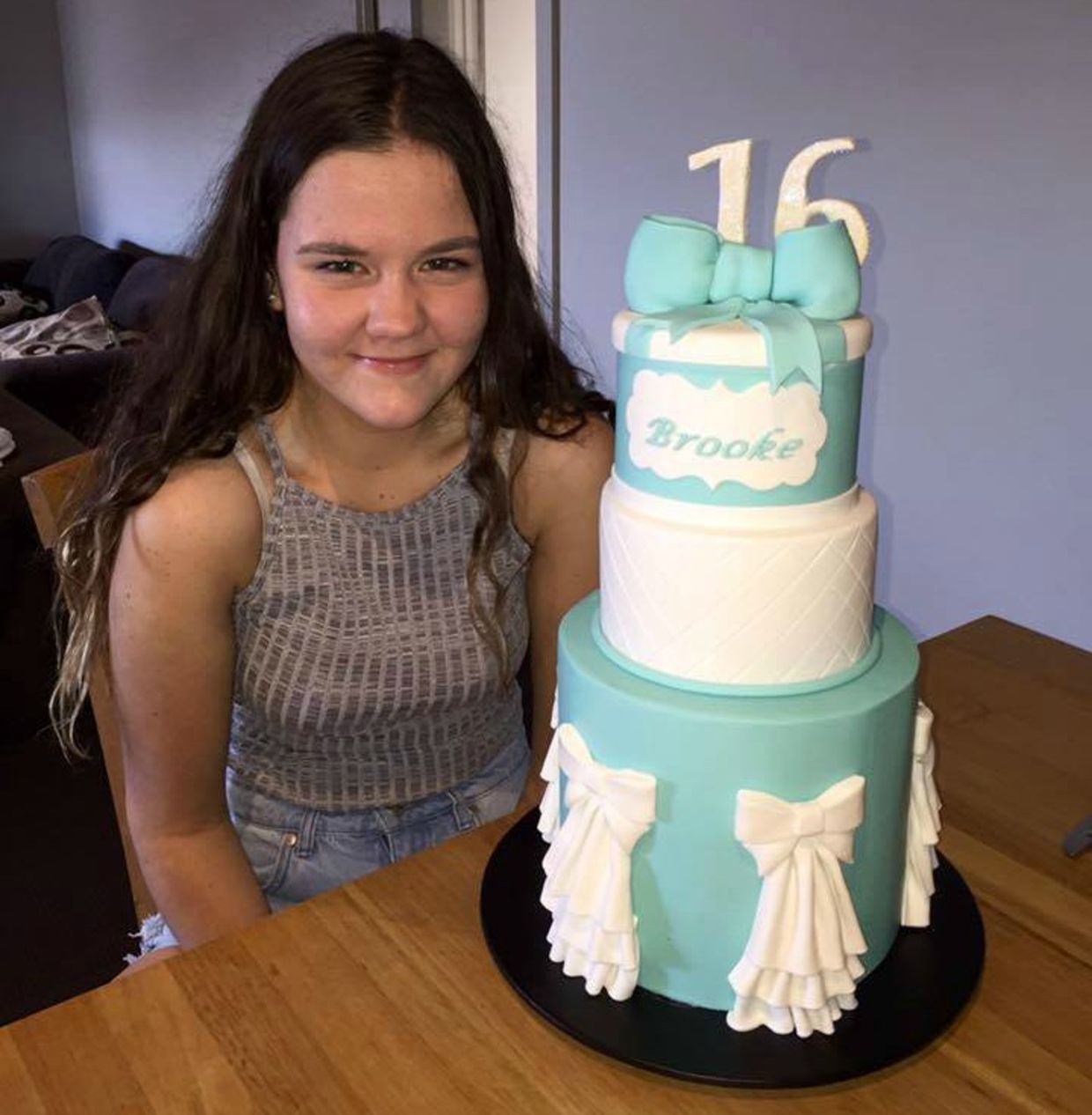 girl with birthday cake