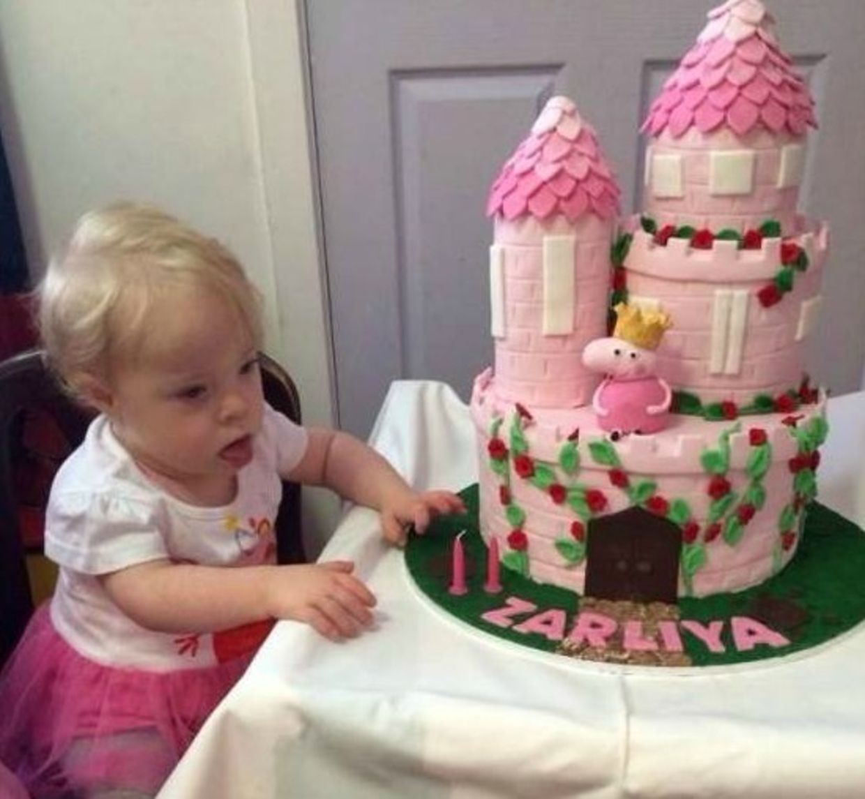 boy with Super Mario cake