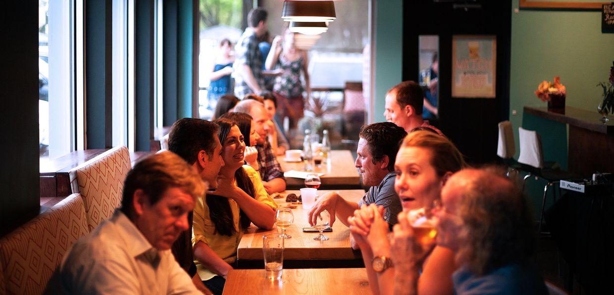 A vegetarian restaurant