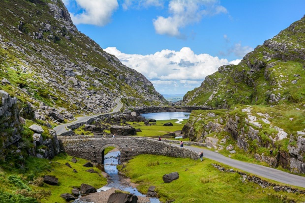 Scenic view of Gap of Dunloe, County Kerry, Ireland