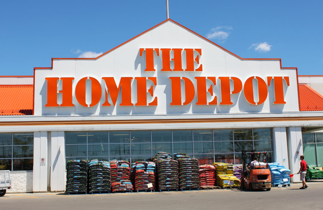The Home Depot store entrance on July 24, 2013 in Etobicoke, Ontario, Canada.
