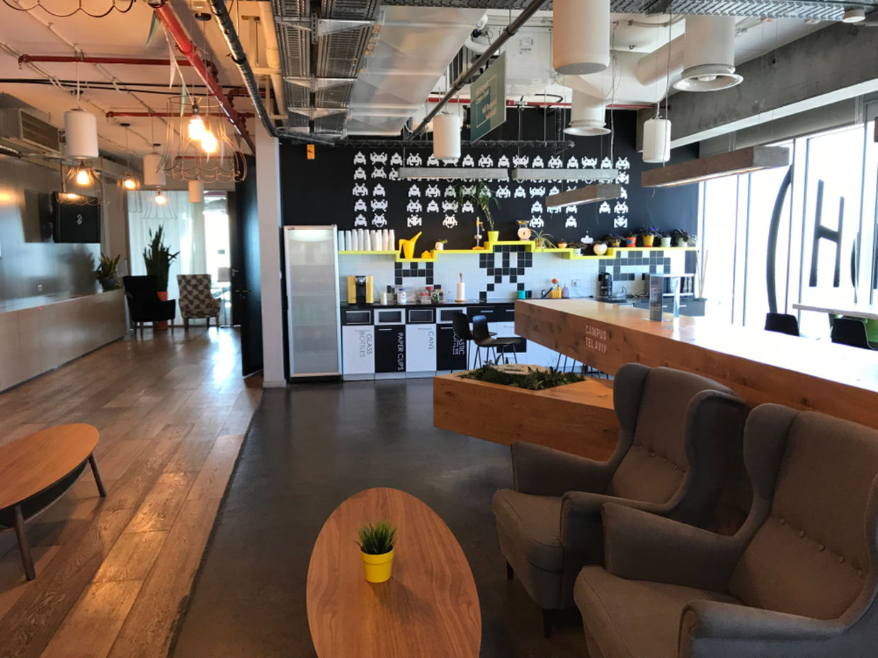 Interior view of Google Office in Tel Aviv.