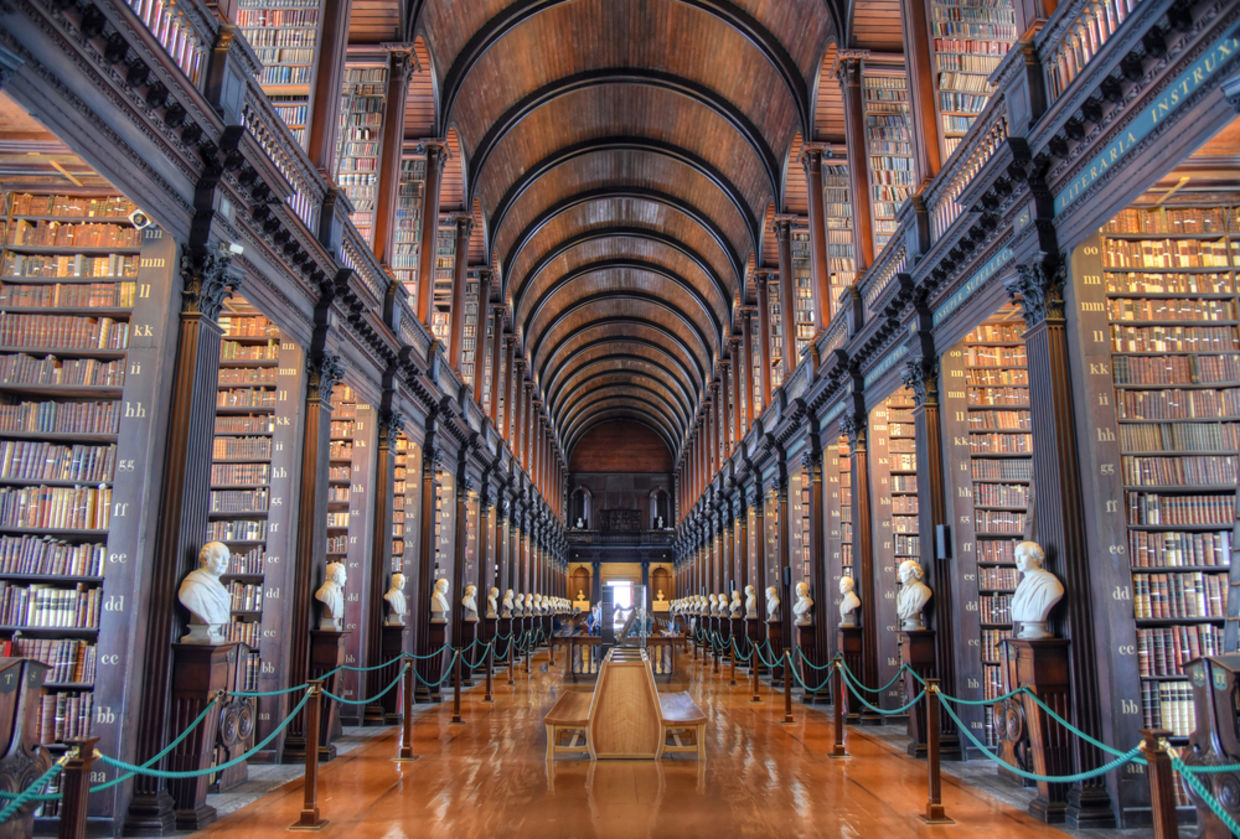 Trinity College Library in Dubling, Ireland