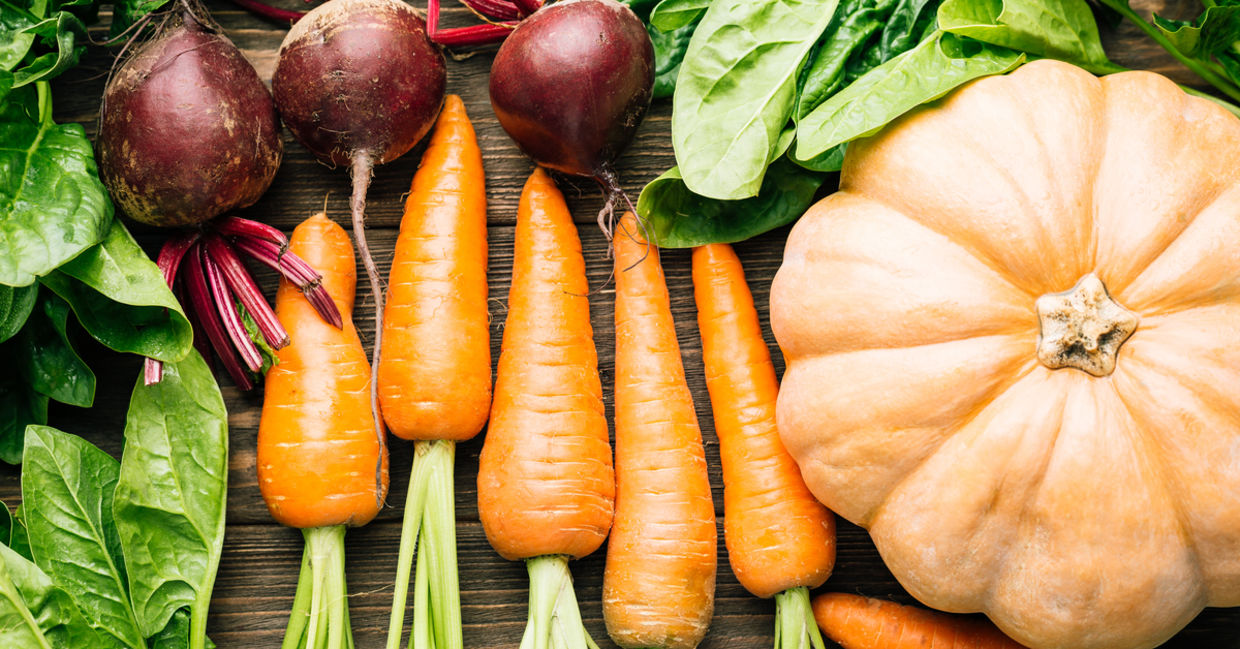 assortment of winter vegetables