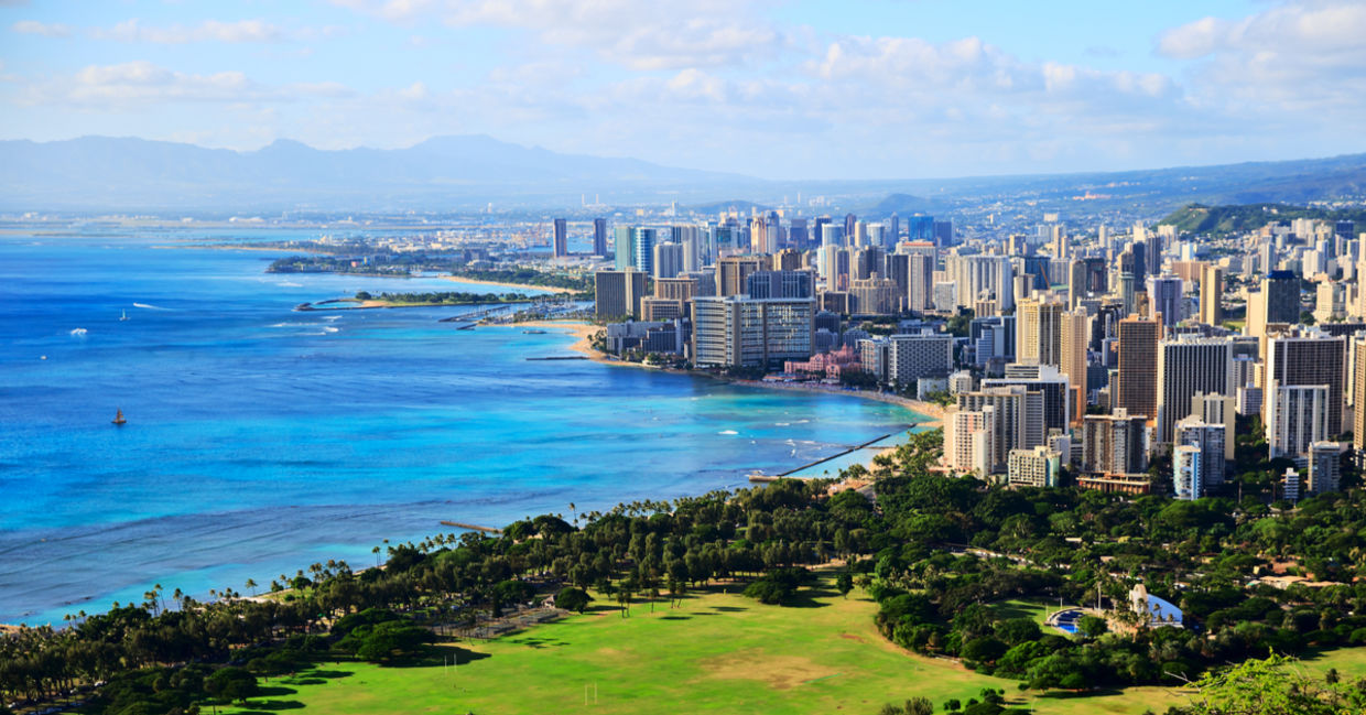 Honolulu City from Diamond Head