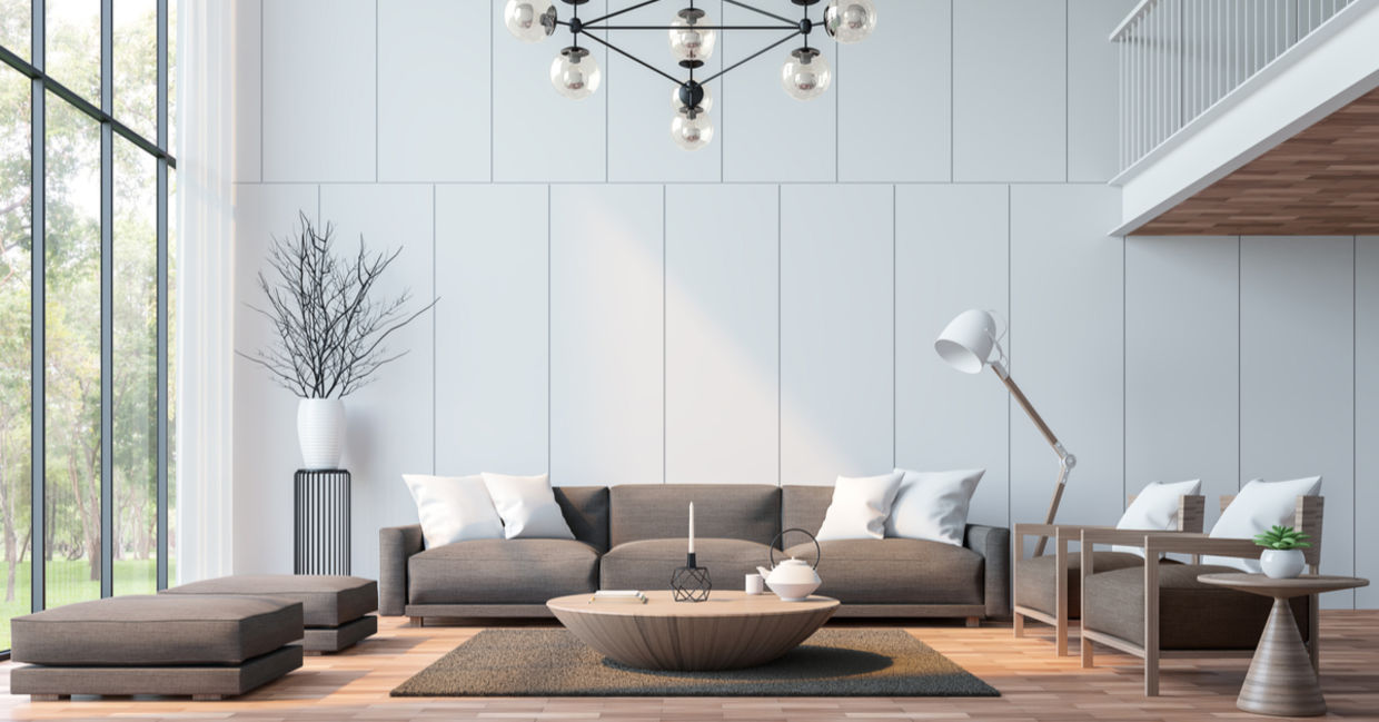 A decluttered and minimalistic apartment gives you peace of mind.