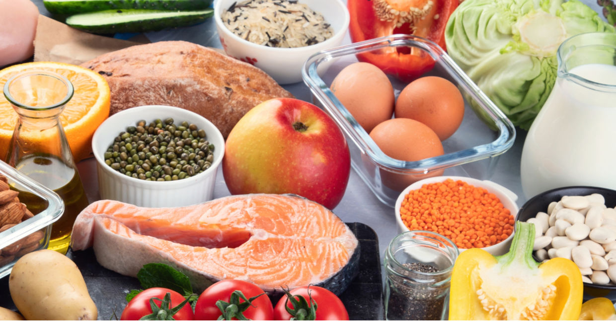 Healthy Mediterranean food.