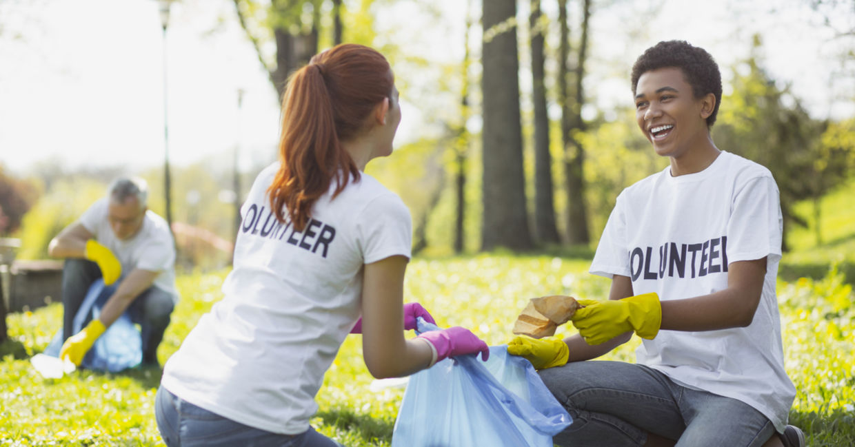 A group of volunteers