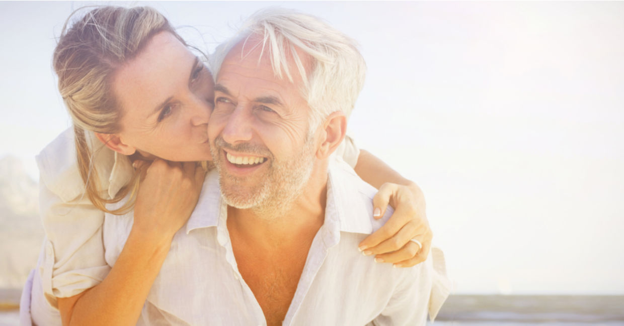 Happy couple smiling