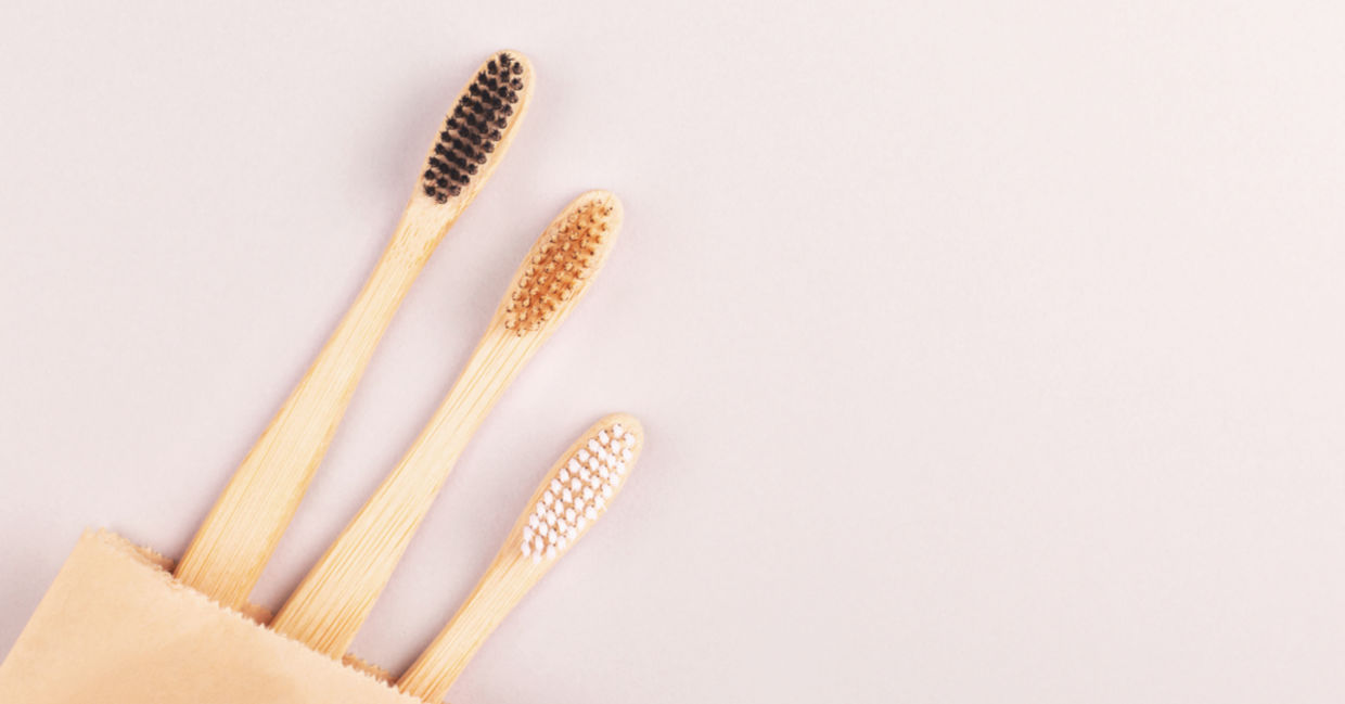 If you are looking for natural bathroom decor ideas, bamboo toothbrushes look great and help the environment.