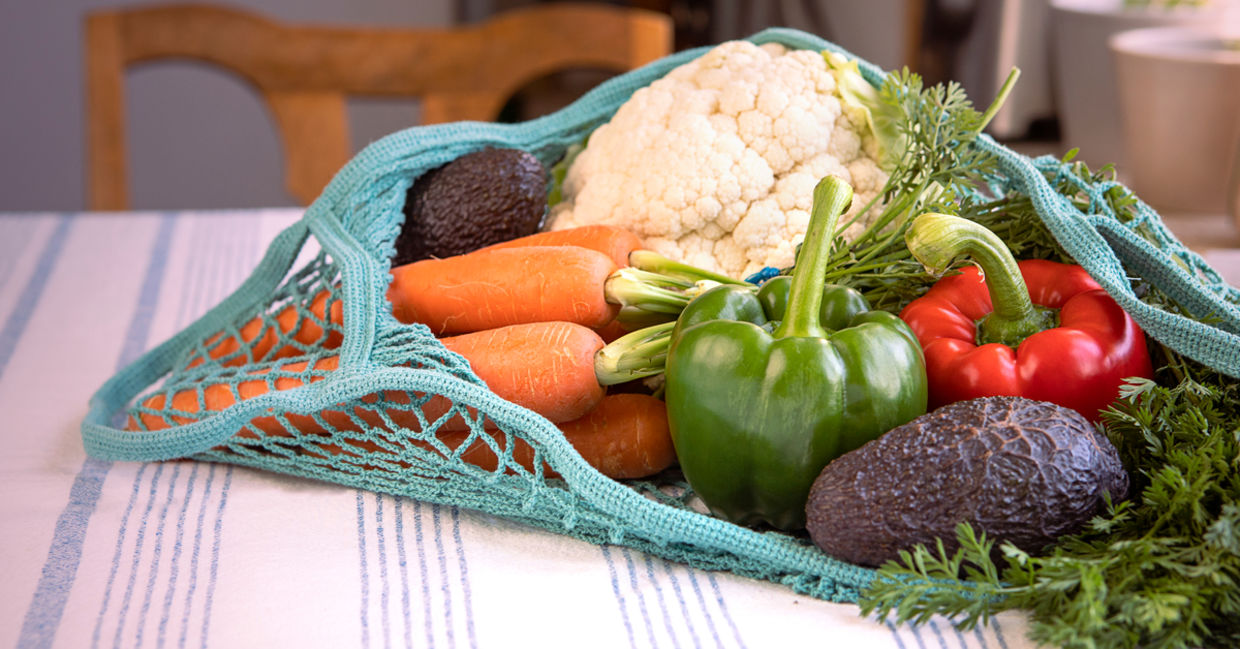 The Green Easy Knit Produce Bag