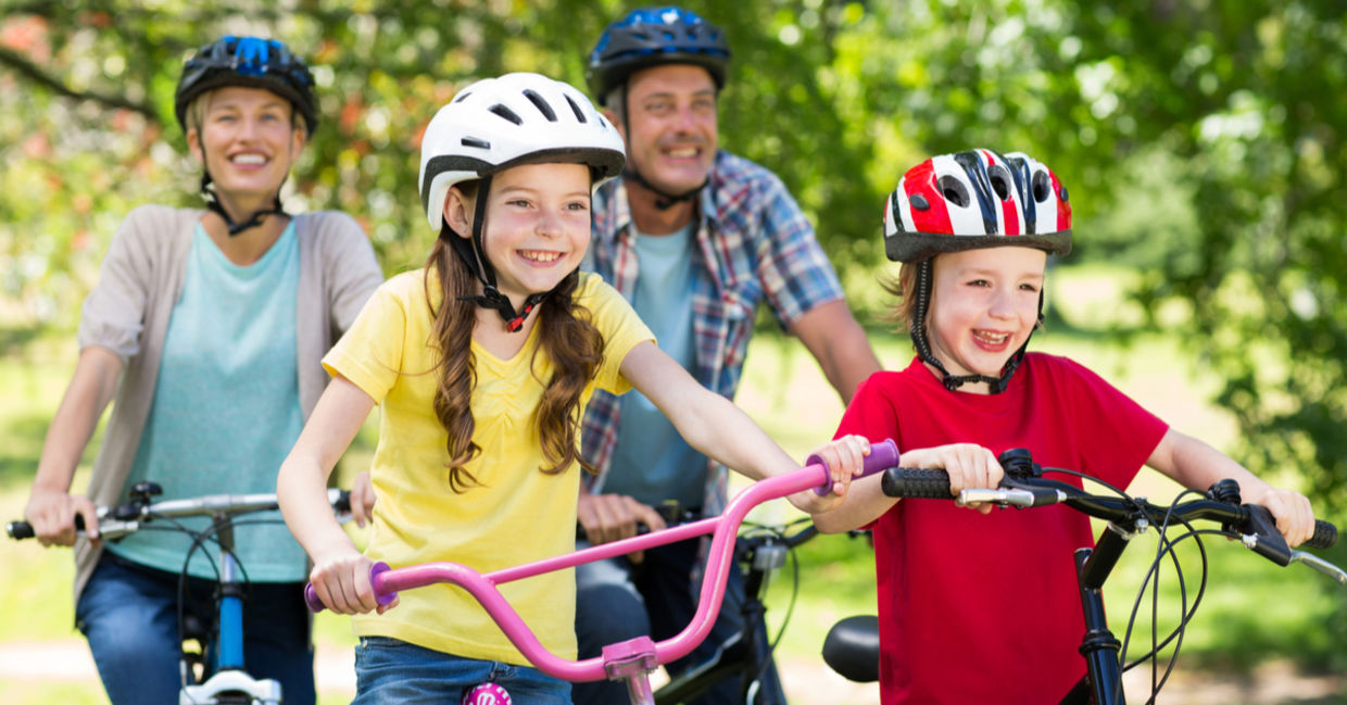 Family bike ride