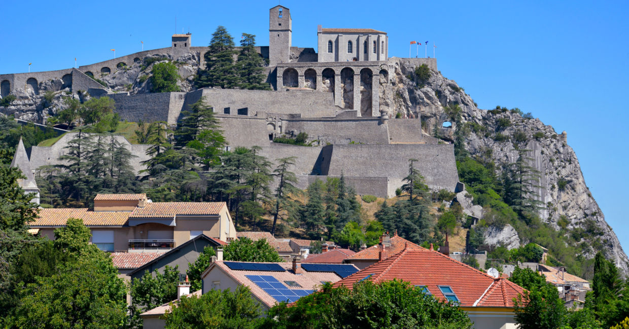Solar roofs in the Provence-Alpes-Côte d'Azur region in France.