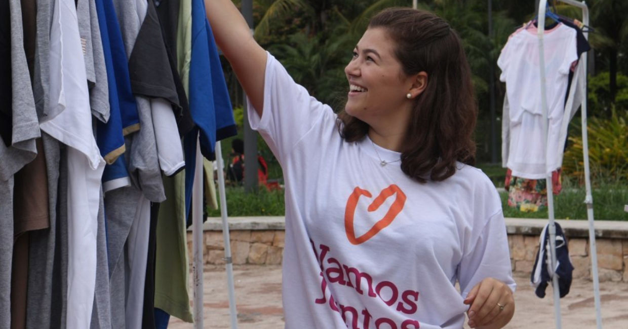 Donate clothing on Good Deeds Day.