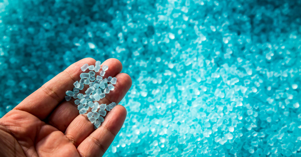 Plastic particles from Electronic Recycling