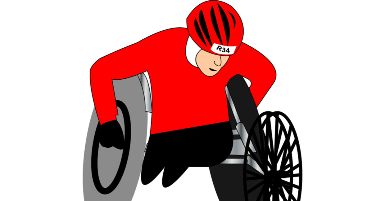 Athlete with abilities.