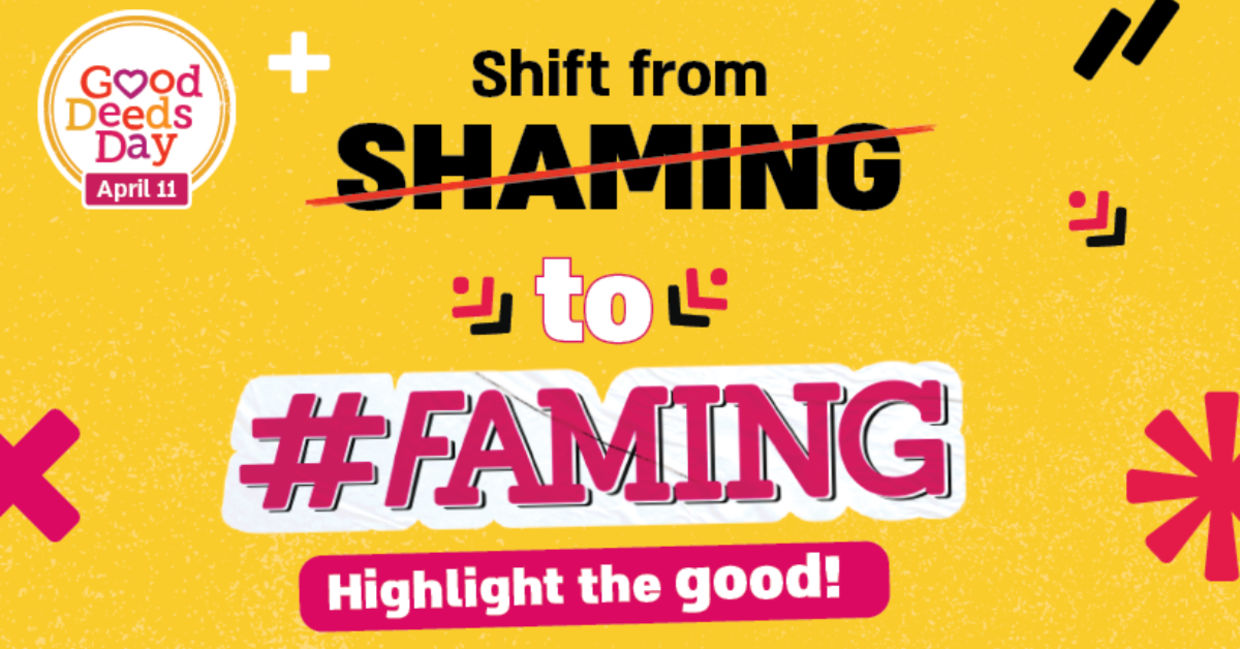 Highlight the good by joining the hashtag FAMING campaign