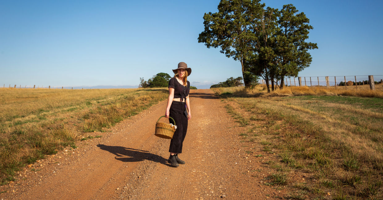 Young Australian farmer in Outback