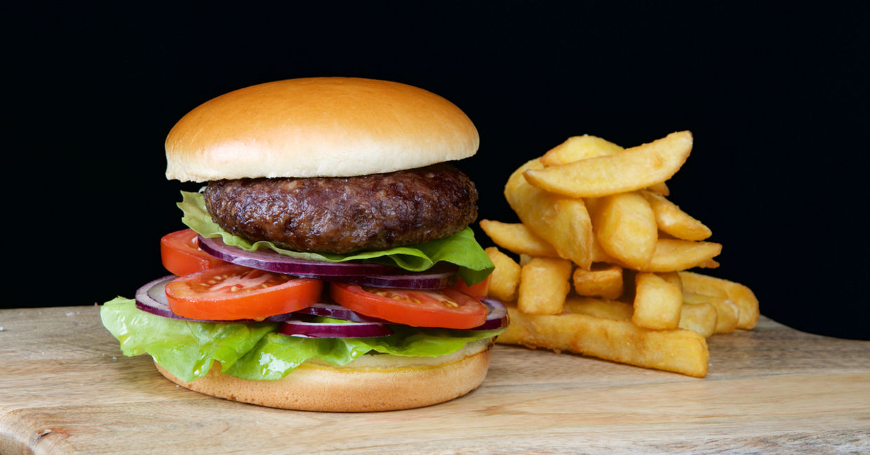 Cultured beef burger