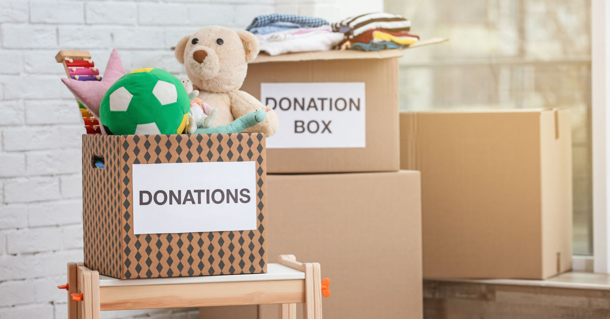 Fill donation boxes while you spring clean on Good Deeds Day.